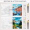 Paint by Numbers Kits for Adults – 2 Canvas Set DIY Acrylic Painting Kit, Beginner-Friendly Relaxing Paint by Number Art Set with Premium Brushes & Colors for Home Wall Decor